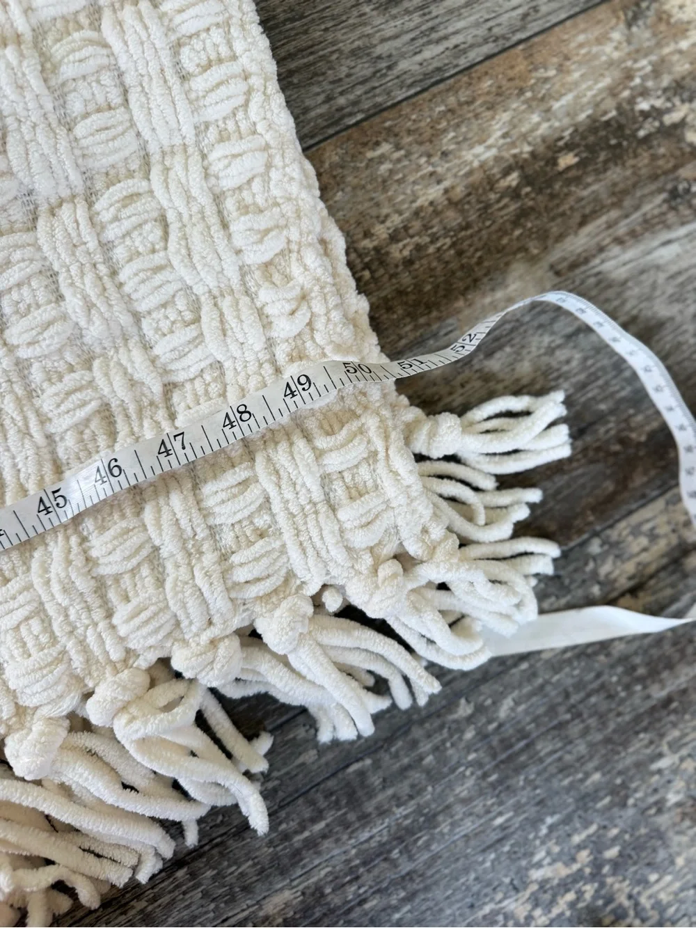NWOT Pottery Barn cream/ ivory basketweave knit throw blanket